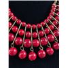 Image 2 : Vintage Red Beads Chomer Necklace, For Smaller Necksize Up to 15"