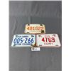 Image 1 : 3 Vintage License Plates (1974 Trailer, 1975 Exempt, 1984 Motor Carrier)