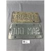 Image 2 : Vintage 1973 Saskatchewan License Plate + Undated Saskatchewan License Plate