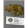 Image 2 : Two Tone Gold + Silver Elephants Brooch in Excellent Condition