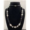 Image 2 : Black and Clear Glass Beads Necklace and Black Glass w/ Murano Beads and Rhinestones Bracelet