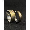 Image 2 : 2 Stainless Steel w/ Gold Ring Bands