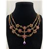 Image 1 : Vintage Rhinestones Lavaliere Choker Necklace