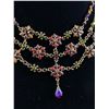 Image 2 : Vintage Rhinestones Lavaliere Choker Necklace