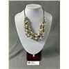 Image 1 : Outstanding Silver w/ Hundreds of Pearls + Rhinestones Tangling Necklace