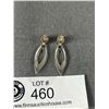 Image 2 : Pair of Lovely 925 Sterling Silver Dangle Earrings (Tested and Polished)