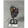 Image 1 : 5.3 Inch Amethyst Titanium Aura Retail $480.00