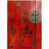 Image 3 : ANTIQUE RED 2 DOOR CABINET