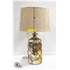 KANTA GLASS LAMP WITH SHADE - PAINTED SILVER -