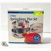 Image 1 : SPRING FORM PAN SET- (3)- NEW IN BOX