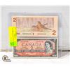 Image 1 : 1954/1986 CANADA $2 BILLS