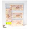 Image 1 : 4 SEQUENITAL 1986 CANADA $2 BILLS