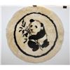 Image 1 : VINTAGE SHEEPSKIN PILLOW COVER- PANDA BEAR