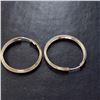 Image 1 : EC679-112 SILVER HOOPS EARRINGS
