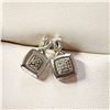 Image 1 : EC679-118 SILVER DIAMOND EARRINGS