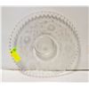Image 1 : VINTAGE ETCHED IMPERIAL CANDLEWICK BEADED PLATE