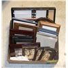 Image 1 : BOX LOT OF ASSORTED PICTURE FRAMES