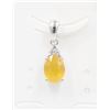 Image 1 : #342-YELLOW APPHIRE & CZ GEMSTONES PENDANT