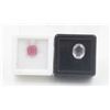 Image 1 : #125-HEATED RED RUBY 2.50CT & ROSE QZ 3.15CT