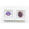 Image 1 : #89- UNTREATED AMETHYST 4.15CT & RED RUBY 9.60CT