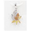 Image 1 : #344-YELLOW APPHIRE GEMSTONE PENDANT