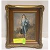 Image 1 : ANTIQUE SHADOW BOX FRAMED PRINT 9" X 7.5"