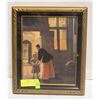 Image 1 : ANTIQUE SHADOW BOX FRAMED PRINT 12.5" X 10.5"