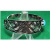 Image 2 : 1)  TIBETAN SILVER AND TURQUOISE  .75" WIDE CUFF