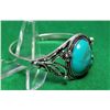 Image 2 : 2)  TIBETAN SILVER AND TURQUOISE BRACELET