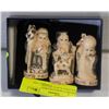 Image 1 : 3 ESTATE CHINES FIGURES TOGETHER IN BOX-ESTATE