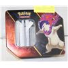 Image 1 : DIVERGENT POWERS TIN FULL OF POKEMON CARDS