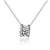 Image 1 : 1 CT GRA CERTIFIED MOISSANITE 925 SILVER NECKLACE