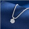 Image 1 : 1 CT GRA CERTIFIED MOISSANITE 925 SILVER NECKLACE