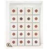 Image 2 : 20 OLD VARIOUS CANADA 1 CENT COINS