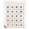 Image 2 : 20 OLD VARIOUS CANADA 1 CENT COINS