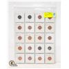 Image 1 : 20 OLD VARIOUS CANADA 1 CENT COINS