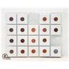 Image 2 : 18 OLD VARIOUS CANADA 1 CENT COINS