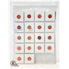 Image 2 : 18 OLD VARIOUS CANADA 1 CENT COINS