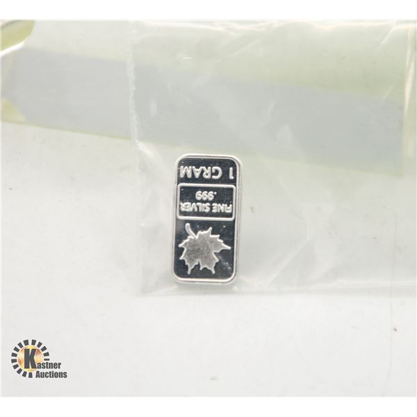1 GRAM MAPLE SILVER BAR