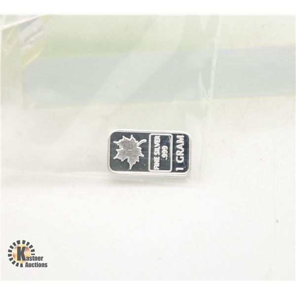 1 GRAM MAPLE SILVER BAR