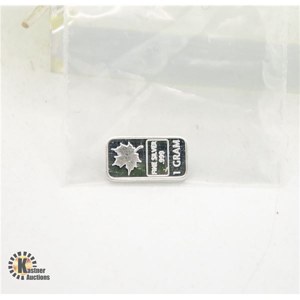 1 GRAM MAPLE SILVER BAR