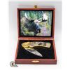 Image 1 : COLLECTIBLE WILDLIFE SERIES KNIFE IN CUSTOM BOX