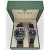Image 1 : NEW REPLICA ROLEX COUPLES QUARTZ WATCH SET