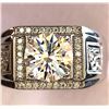 Image 5 : 2 CT GRA CERTIFIED MENS MOISSANITE 925 SILVER "RR"