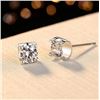 Image 3 : 1 CT GRA CERTIFIED MOISSANITE 925 SILVER EARRINGS