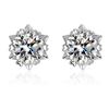 Image 1 : 2 CT GRA CERTIFIED MOISSANITE 925 SILVER EARRINGS