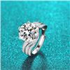 Image 1 : 5 CT GRA CERTIFIED BRILLIANT CUT MOISSANITE 925S
