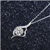 Image 2 : 1 CT GRA CERTIFIED MOISSANITE 925 SILVER NECKLACE