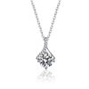 Image 1 : 1 CT GRA CERTIFIED MOISSANITE 925 SILVER NECKLACE