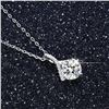 Image 2 : 1 CT GRA CERTIFIED MOISSANITE 925 SILVER NECKLACE